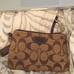 Coach mini wristlet